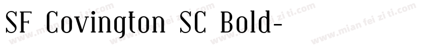 SF Covington SC Bold字体转换